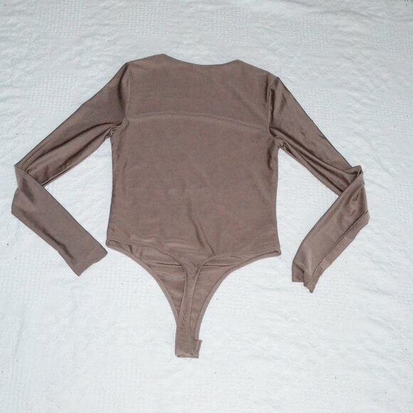 Bailey 44 Women Silky Brown Bodysuit Small - Picture 7 of 10